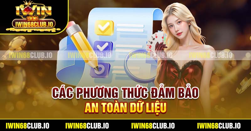 Các phương thức đảm bảo an toàn dữ liệu